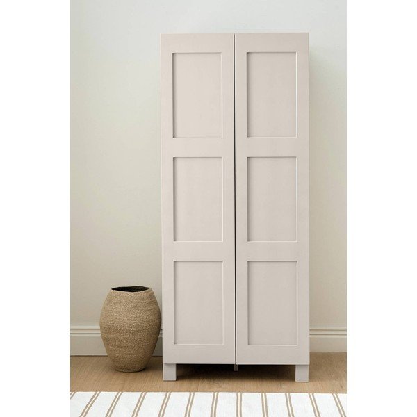 Pelēkbēšs piekarināms drēbju skapis no MDF 80x190x61 cm Ben – Ellos Home-image-3