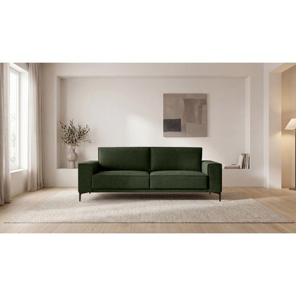 Zaļš dīvāns no šenila auduma 224 cm Copenhagen – Scandic-image-4