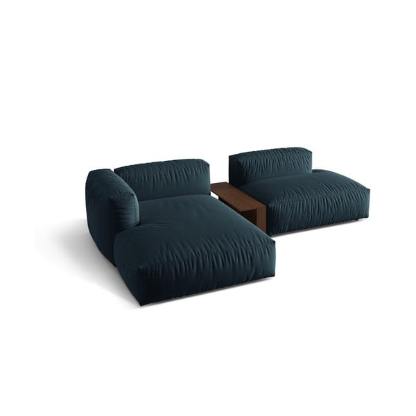 Tumši zils modulārais stūra dīvāns (ar kreiso stūri) Martina – Micadoni Home-image-2