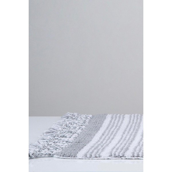 Pelēks kokvilnas vannas paklājiņš Foutastic Martil, 60 x 90 cm-image-2