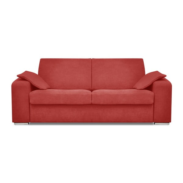 Sarkana trīsvietīga dīvānu gulta Cosmopolitan dizains Kankūna