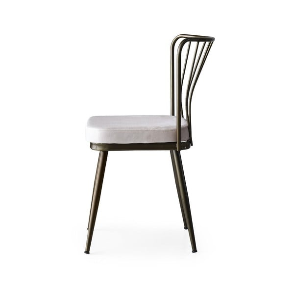 Pelēki metāla pusdienu krēsli (2 gab.) Yildiz – Kalune Design-image-4