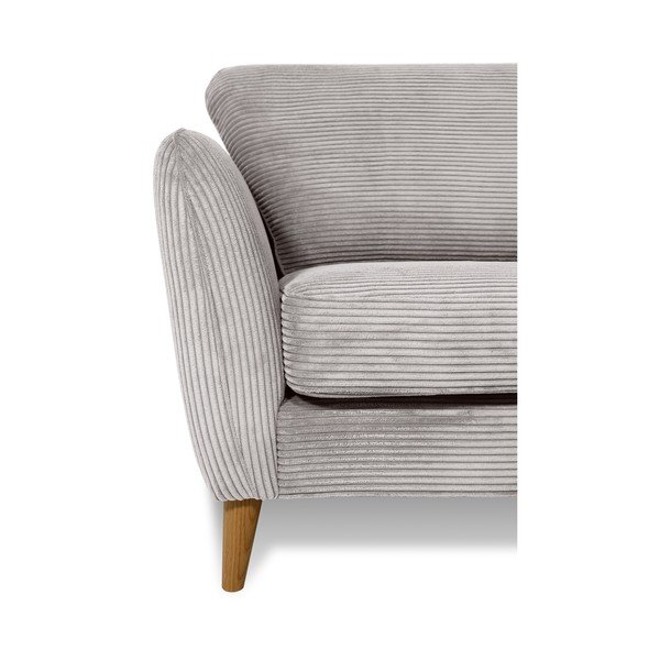 Gaiši pelēks velveta dīvāns 170 cm Paris – Scandic-image-4