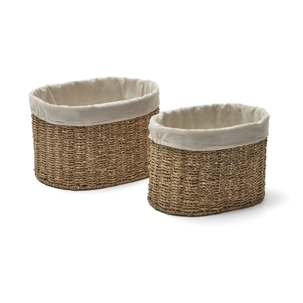 Uzglabāšanas grozi no jūraszāles (2 gab.) 35x25x25 cm Tossa – Kave Home