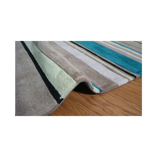 Paklājs Platas svītras Teal, 120x170 cm-image-4