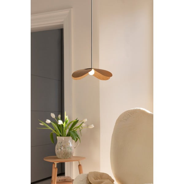 Dabīga toņa ozola masīvkoka abažūrs ø 28 cm Forget Me Not – UMAGE-image-1