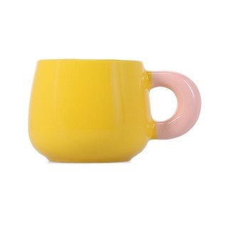 Dzeltena krūze no sintētiskā kaula porcelāna 470 ml Coco – ONA