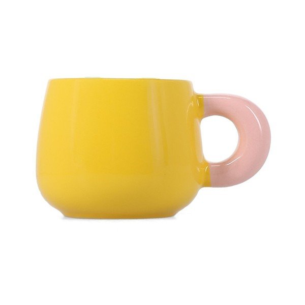 Dzeltena krūze no sintētiskā kaula porcelāna 470 ml Coco – ONA