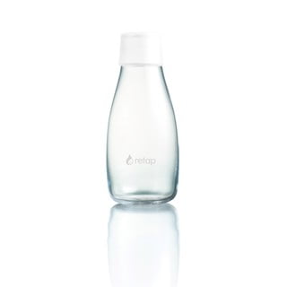 Balta stikla pudele ar mūža garantiju ReTap, 300 ml