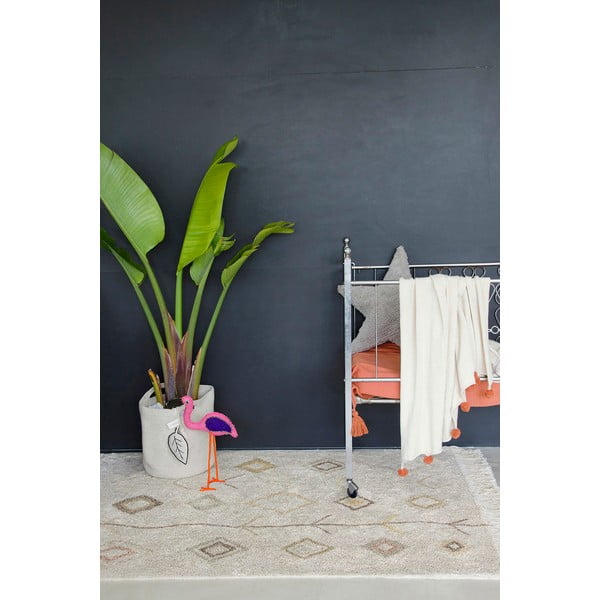 Bēšs mazgājams/ar rokām darināts kokvilnas paklājs 170x240 cm Kaarol Earth – Lorena Canals-image-3