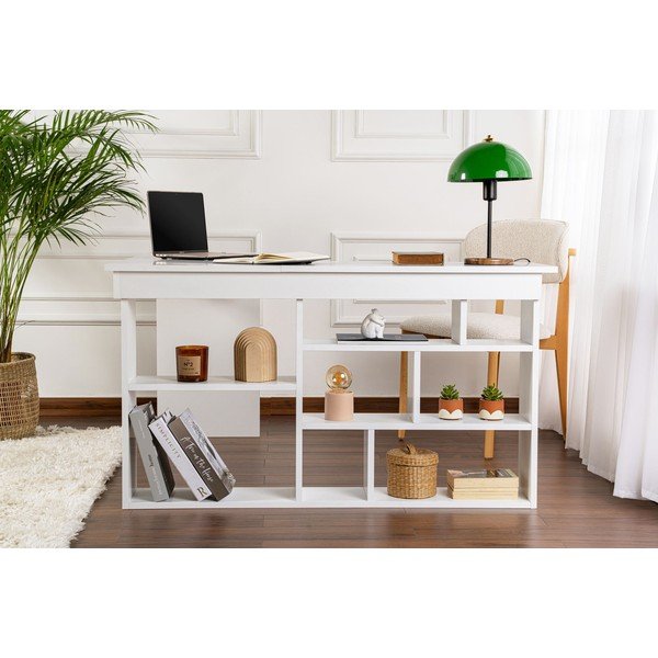 Matēts darba galds 120x130 cm Vesper – Kalune Design-image-3