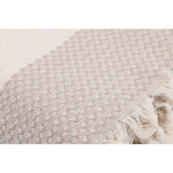 Bēšs kokvilnas gultas pārklājs divguļamai gultai 230x200 cm Seritli – Mijolnir-image-3