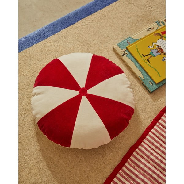 Sarkans stepēts gultas pārklājs no organiskās kokvilnas  180x240 cm Sini – Kave Home-image-4