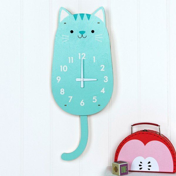 Koka pulkstenis Rex London Cookie kaķis-image-2