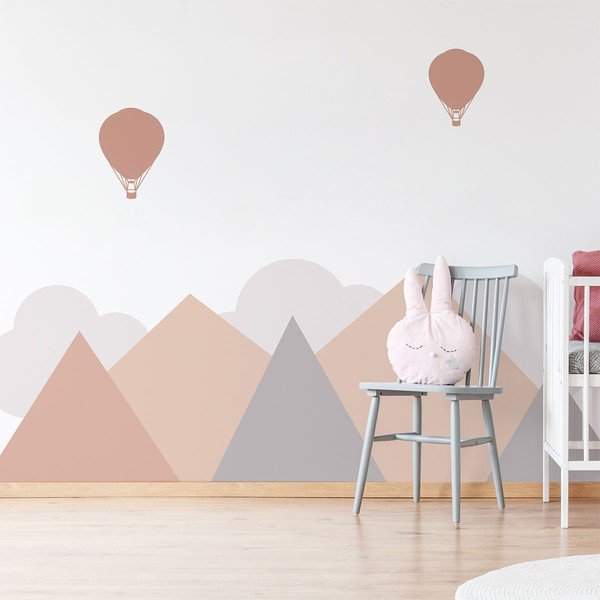 Bērnu sienas uzlīme Ambiance Giant Scandinavian Mountains Stockholm, 180 x 60 cm-image-1