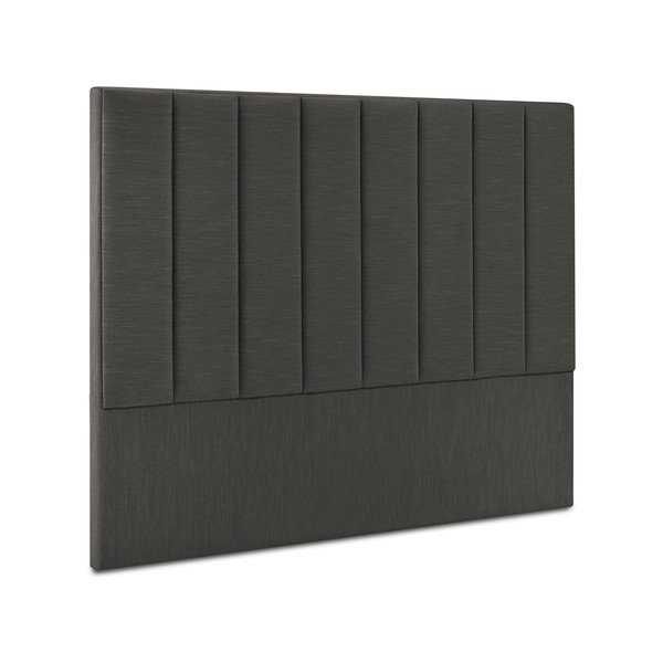 Antracīta pelēks polsterēts galvgalis 140x120 cm LA – Cosmopolitan Design-image-2