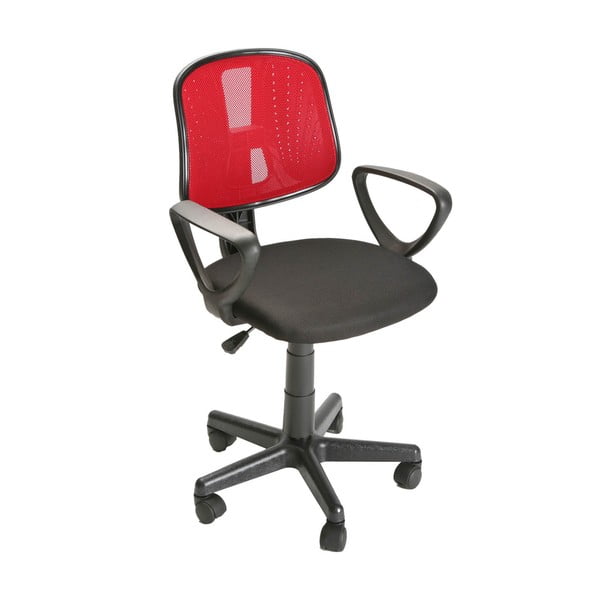 Sarkans biroja krēsls uz riteņiem Versa Office