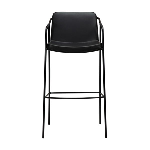 Melns mākslīgās ādas bāra krēsls DAN-FORM Denmark Boto, augstums 105 cm-image-1