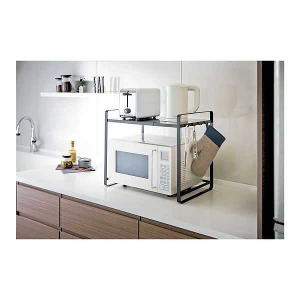 Melns regulējams virtuves plaukts YAMAZAKI Tower-image-2