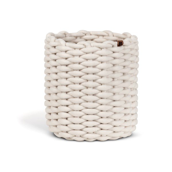 Tekstila uzglabāšanas grozs ø 25x25 cm Peach Skin Round M – Bigso