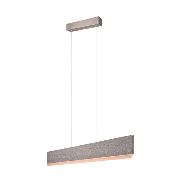 Pelēka LED piekaramā lampa ar balss vadību/ar mobilās lietotnes vadību no auduma Cicara – CINQUE-image-3