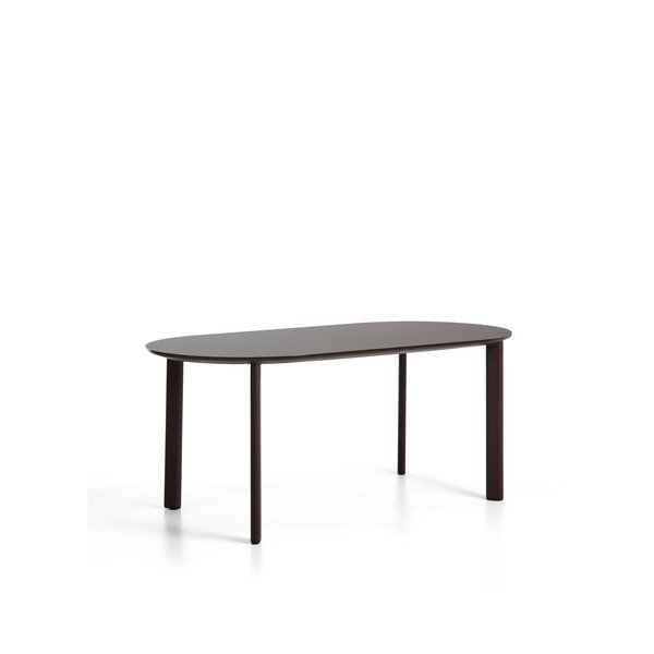 Dārza ēdamgalds ar stikla galda virsmu 90x180 cm Erice – Kave Home