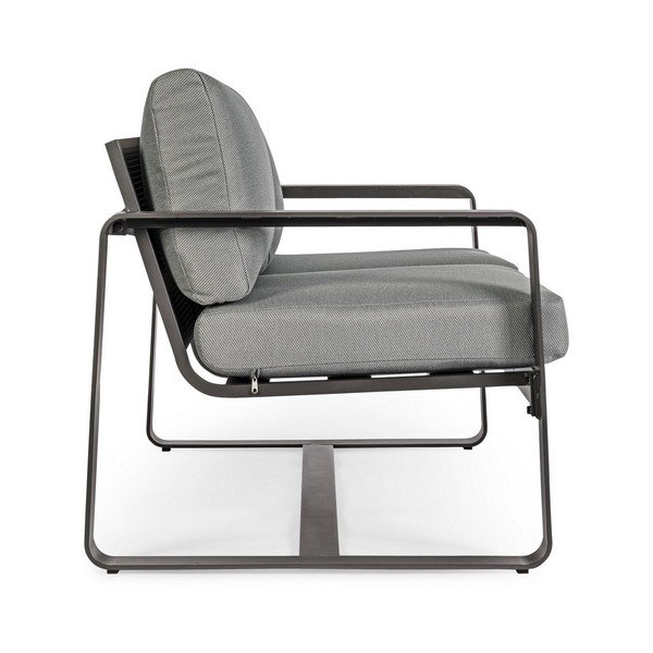 Pelēks alumīnija dārza dīvāns Merrigan   – Bizzotto-image-3