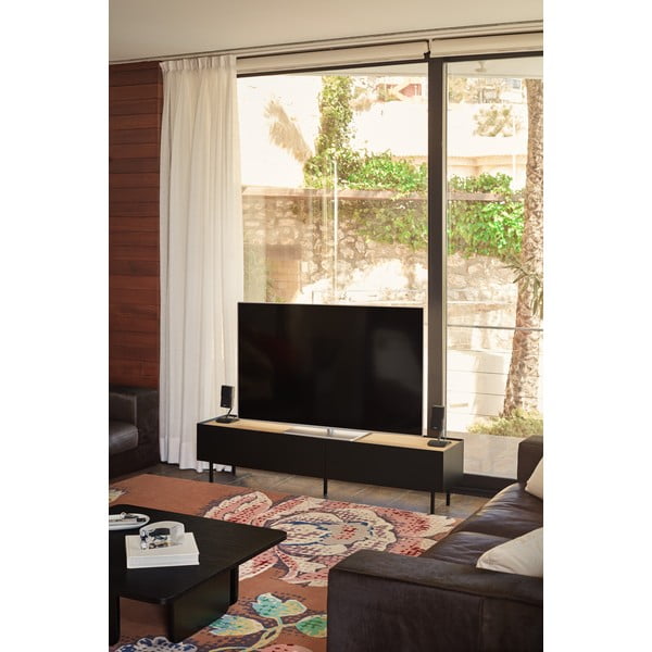 Melns žurnālgaldiņš ar oškoka finieri Teulat Arq-image-3