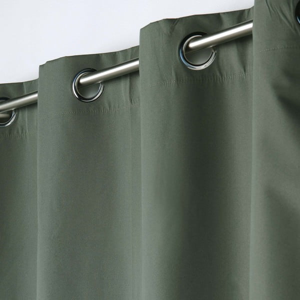 Haki mikrošķiedras gaismu necaurlaidīgs aizkars 140x260 cm Obscure – douceur d'intérieur-image-1