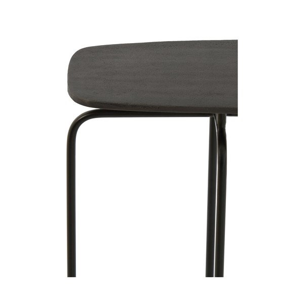 Melns metāla konsoles galds 30x120 cm Zapala – Light & Living-image-4
