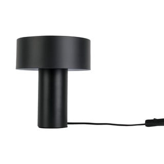 Melna galda lampa Leitmotiv Tubo, augstums 23 cm