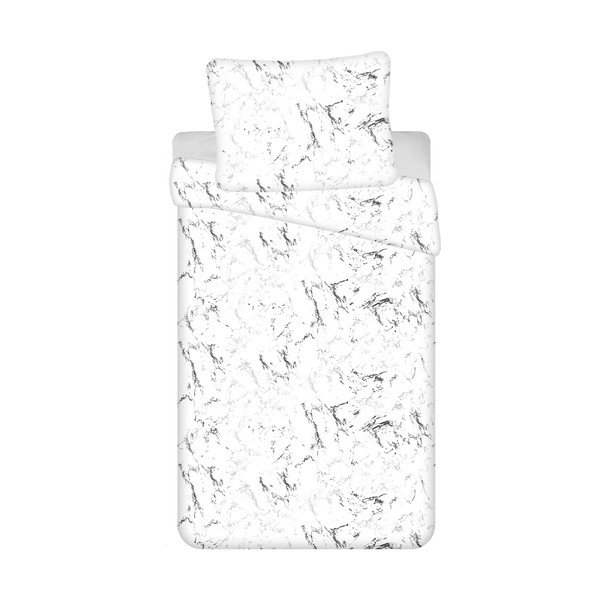 Melnbalta vienguļamā mikroplīša gultas veļa 140x200 cm – Jerry Fabrics