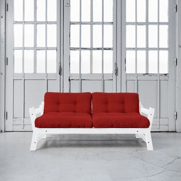 Dīvāns gulta Karup Step White/Red-image-1