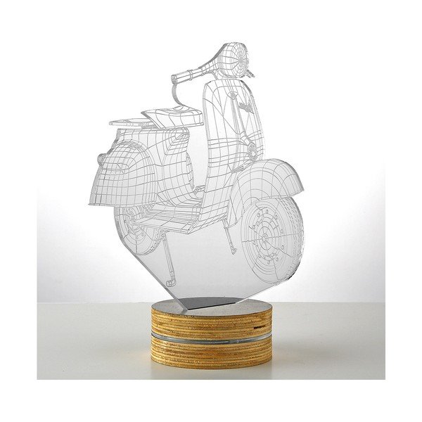 3D galda lampa Motocikls-image-1