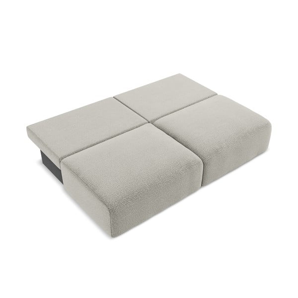 Gaiši pelēks salokāms/ar uzglabāšanas vietu dīvāns 216 cm Kalena – Makamii-image-4