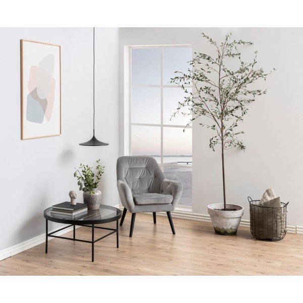 Melns apaļš žurnālgaldiņš ø 80 cm Hoya – Actona-image-3