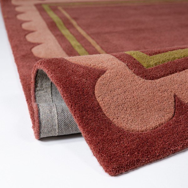 Bordo ar rokām darināts vilnas celiņa paklājs 80x230 cm Lois – Flair Rugs-image-2