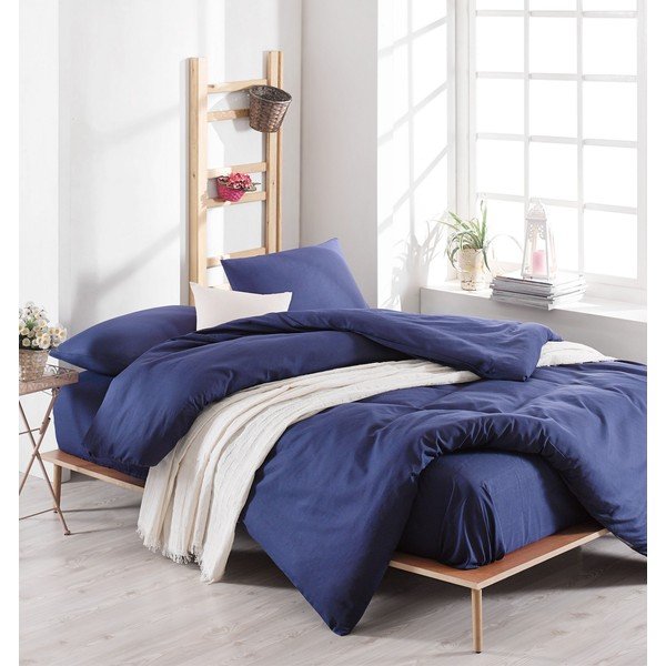 Zila gultas veļa divguļamai gultai 200x200 cm Paint – Mijolnir-image-1