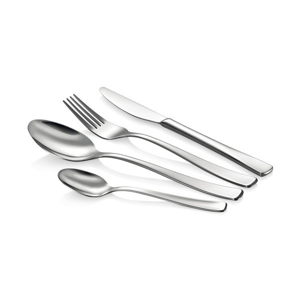 Nerūsējošā tērauda galda piederumi sudraba krāsā (24 gab.) Clara – Tescoma-image-1