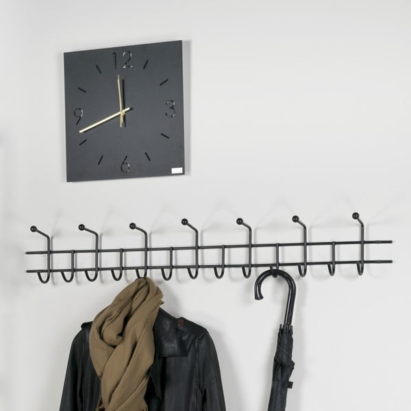 Melns metāla sienas pakaramais 119 cm Barato – Spinder Design-image-1