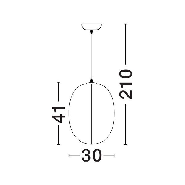 Balta metāla piekaramā lampa ar auduma abažūru ø 30 cm Pierida – Nova Luce-image-4