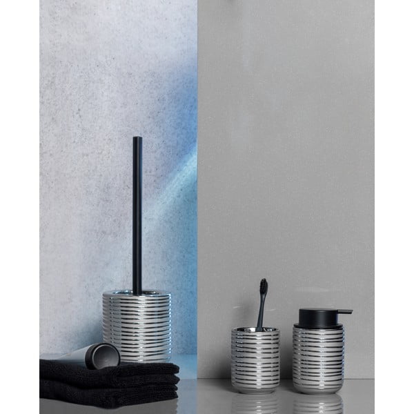 Keramikas ziepju dozators sudraba krāsā 0,28 l Vilalba – Wenko-image-3