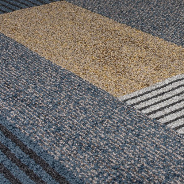 Dzelteni zils paklājs Flair Rugs Brix, 160 x 230 cm-image-2