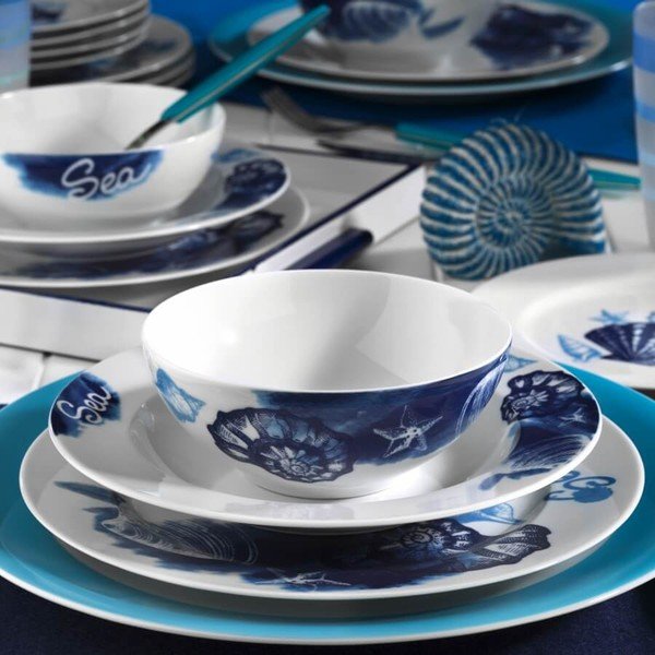 Kutahya Rusnora 24 gabalu porcelāna trauku komplekts-image-1