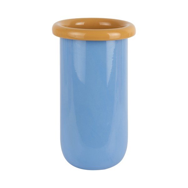 Zila stikla vāze (augstums 25 cm) Plegado  – PT LIVING