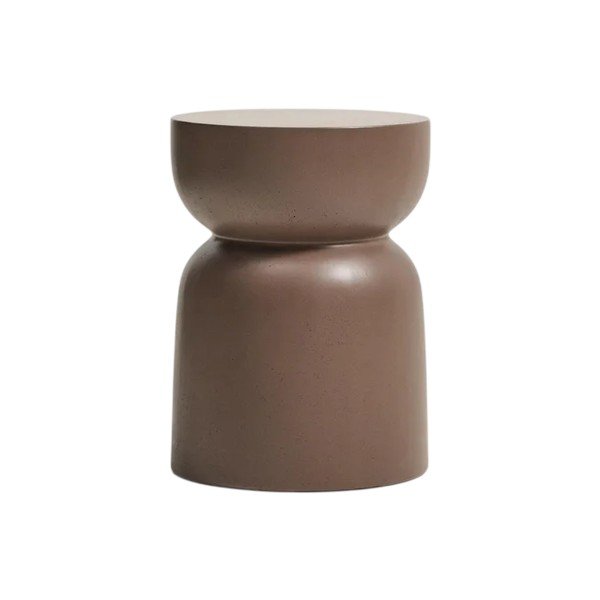 Betona apaļš dārza galdiņš ø 32 cm Garbet – Kave Home