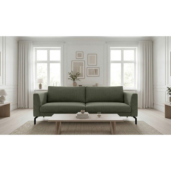 Tumši zaļš dīvāns 216 cm Gomero – Scandic-image-1