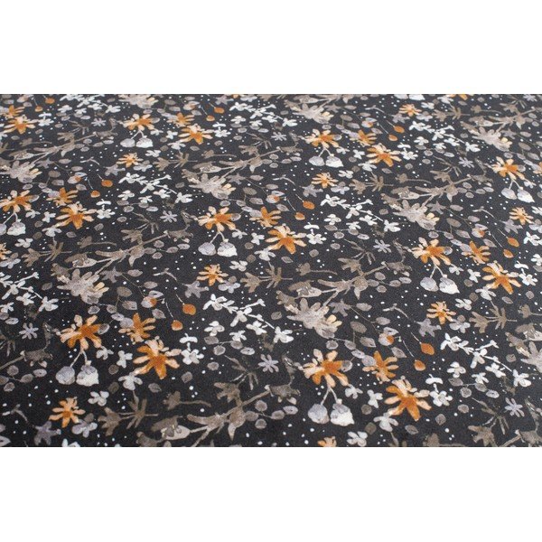 Melns bāra krēsls ar ziedu rakstu BePureHome Vogue Flower, augstums 79 cm-image-1