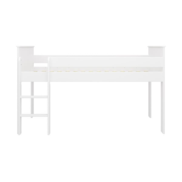 Balta paaugstināta bērnu gulta 90x200 cm Alba – Tvilum