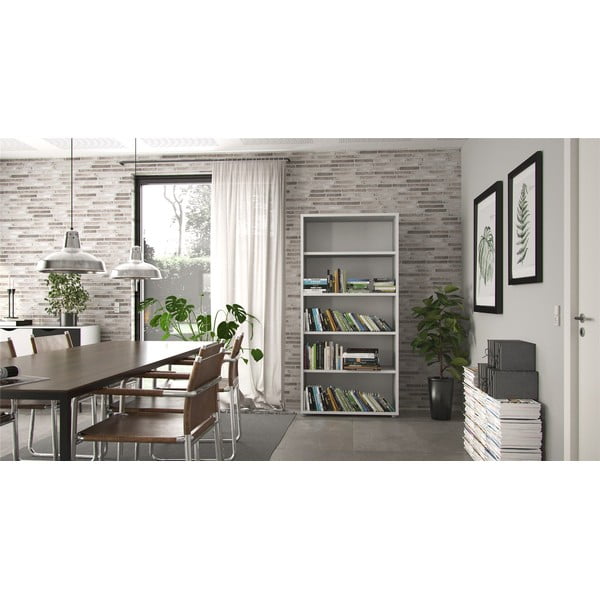 Balts modulārais grāmatu plaukts 89x189 cm Prima – Tvilum-image-1